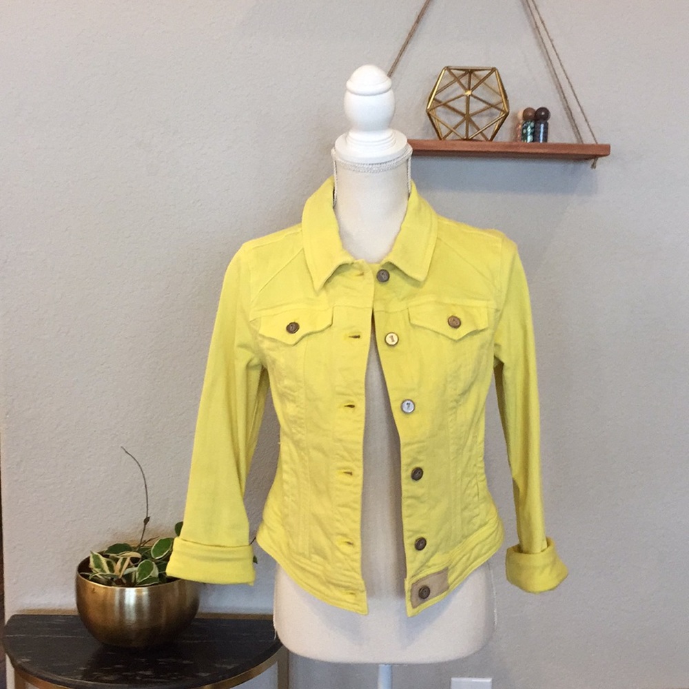 Anthropologie Pilcro Yellow Jean Jacket - Small